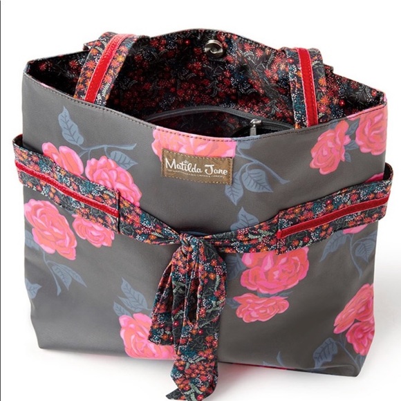 Matilda Jane Heartstrings Roses Tote Bag HandBag - Picture 2 of 3